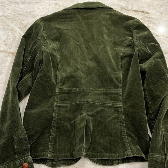 dELiA*s | Vintage Corduroy Schoolboy Blazer | Dark Green | Women's Size Small - Picture 2 of 13